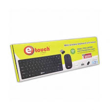 Teclado mini y mouse inalámbrico Etouch WKM-6839