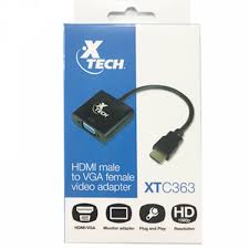 Convertidor HDMI a VGA Xtech XTC363